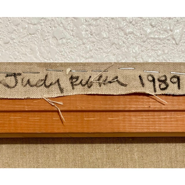 Judy Rifka, American Figurative Abstract Geometric Mixed Media Painting Judy Rifka, 1989 For Sale - Image 10 of 10