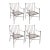 Set of Four Michael Taylor Montecito Garden Dining Armchairs For Sale