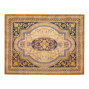 1930 Antique Spanish Savonnerie Rug, in Room Size, W/ Central Medallion