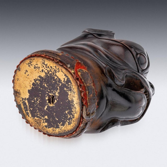 19th Century Victorian Tree of Life Bulldog Inkwell, 1860 For Sale - Image 9 of 18