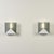 VERRE LUMIERE studio Wall lights 20620 Verre Lumiere edition, circa 1975 White lacquered metal, Saint-Gobain tinted glass...