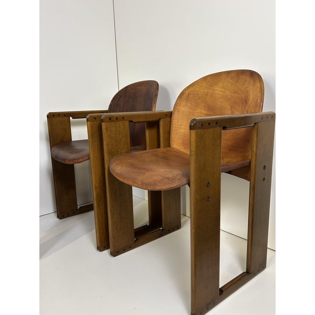 Vintage Dialogo Armchairs by Afra & Tobia Scarpa for B&B Italia, 1970s, Set of 4 For Sale - Image 12 of 18
