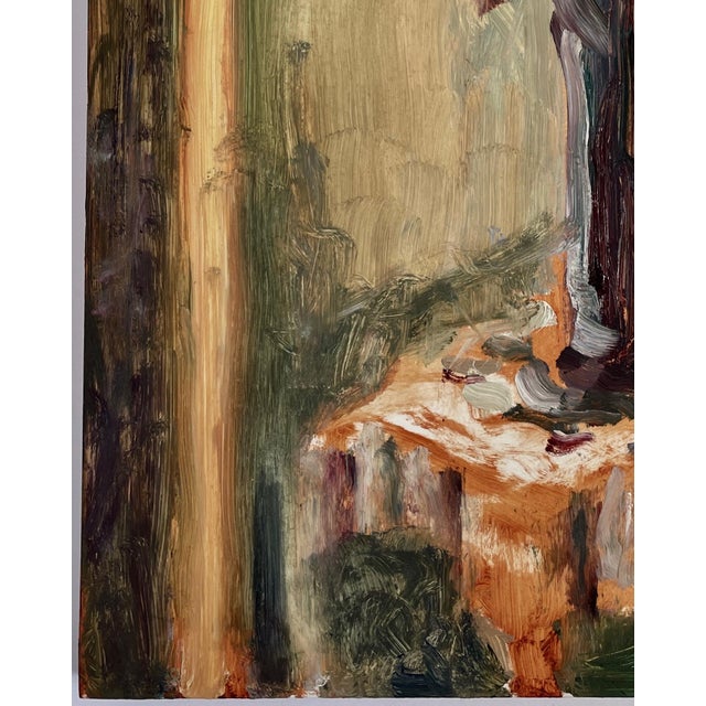 2020s Evening Light Through the Window, Original Oil Painting - For Sale - Image 5 of 7