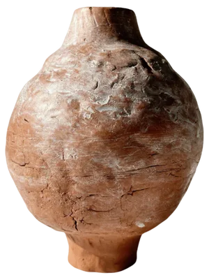 No 4 Terracotta Moon Jar by Elena Vasilantonaki