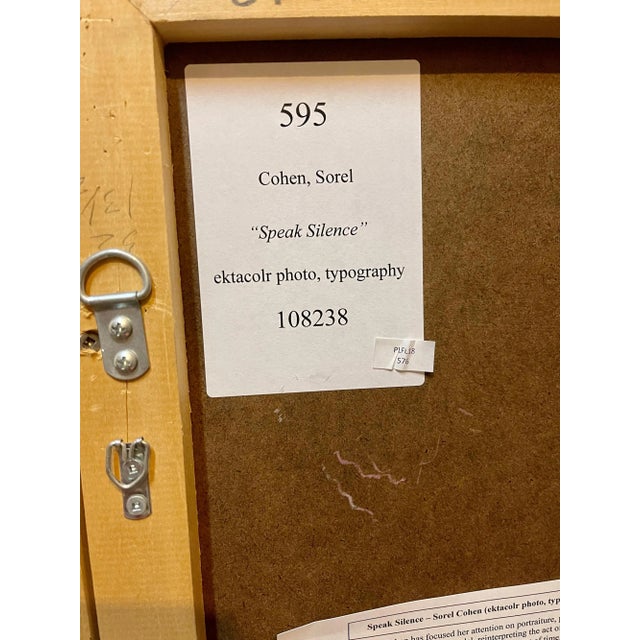 Sorel Cohen Large Scale Color Photograph Ektacolor C Print Art Photo Typography Sorel Cohen 1978 For Sale - Image 4 of 12