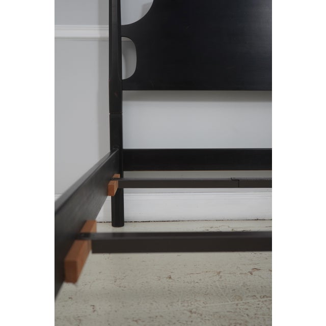 Stickley Black Pencil Point Queen Size Bed For Sale - Image 9 of 17