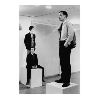 1960s Swedish Modern Museum People as Art Exhibition Photograph For Sale