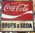 Monumental Double-Sided Coca-Cola “Drugs & Soda” Trade Sign, WPB FL, 1960s For Sale - Image 16 of 16