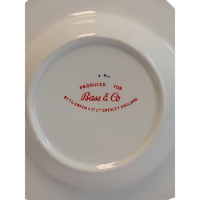 T. Green 1950s English Bass Ale Tricorner Pub Ashtray Catchall For Sale - Image 4 of 4