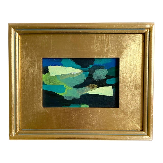 "Eerie Night" 2025 Framed Mini Painting by Jessalin Beutler For Sale