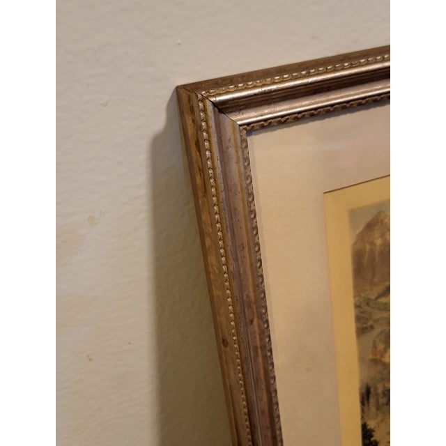 Gothic Late 19th Century Ernst Geissendorfer Neuschwanstein Castle Frame Original Signed Framed For Sale - Image 3 of 12