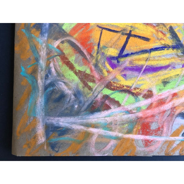 Abstract #98 Original Pastel on Paper by Erik Sulander 14x13 For Sale In New York - Image 6 of 7