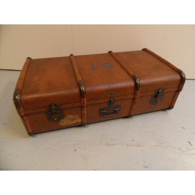 Vintage Wooden Suitcase, 1950s For Sale - Image 10 of 13