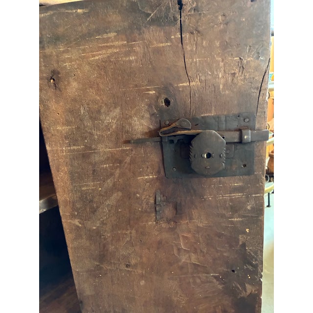 Antique Baroque 17th C. Two Door Carved Cabinet on Carved Paw Feet. 45.5l X 16.5d X 43.5h For Sale In Minneapolis - Image 6 of 9