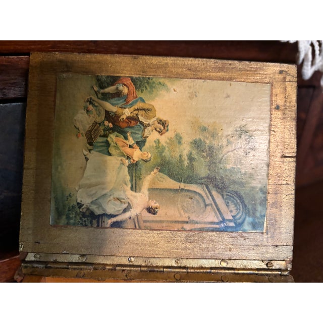 French Antique Wooden Book Box For Sale - Image 3 of 6