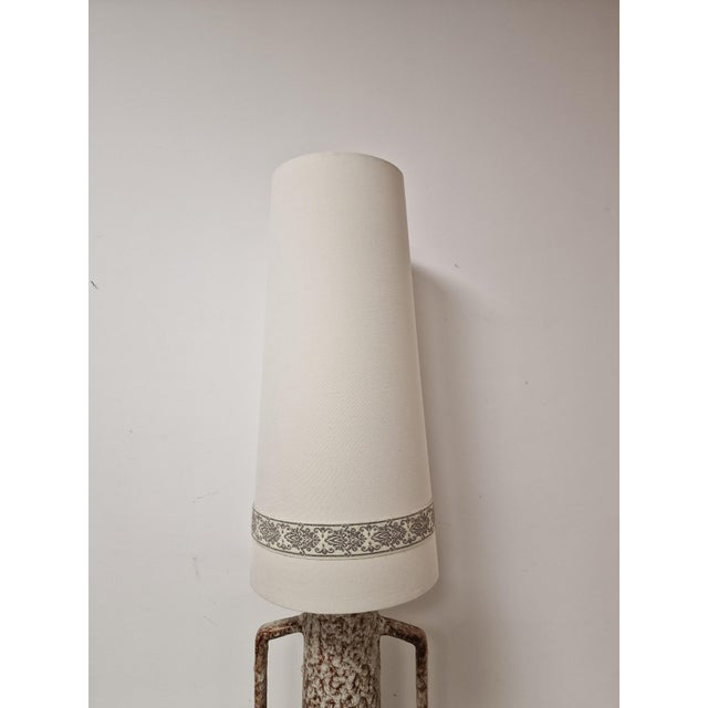 Vintage West German Ceramic Table Lamp, 1970s For Sale - Image 9 of 15