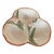 Vintage Carraro Italian Majolica Artichoke Three-Lobed Dish For Sale
