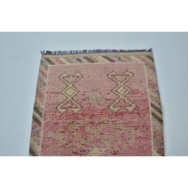 Handmade wool carpet in Turkish Anatolia , Vintage Oushak Rug,Turkish Vintage Anatolian Rug, Handmade wool Rug . One Of...