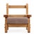 A Pair of French Heavy Oak Brutalist Style Open Arm Chairs, C. 1960. For Sale - Image 4 of 8