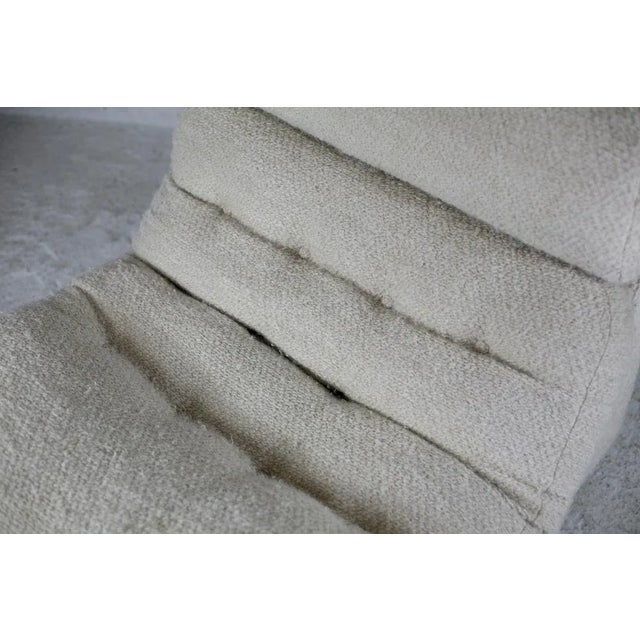 1970s Space Age Wool Lounge Chair, France, 1970 For Sale - Image 5 of 18