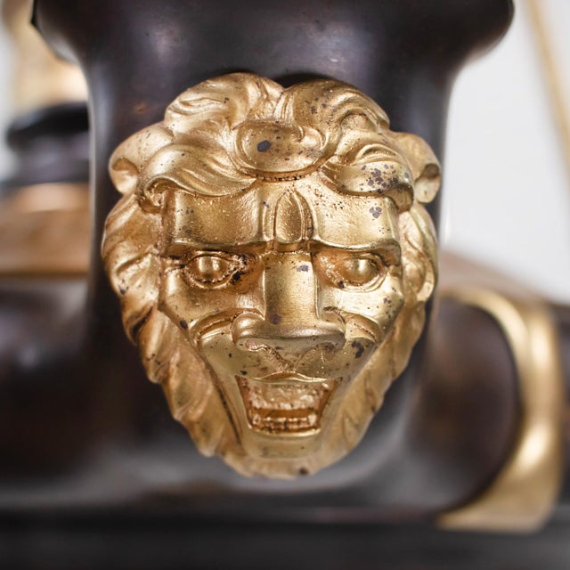 Early 20th C. French Louis-Philippe Revival Gilt and Patinated Bronze Chandelier For Sale - Image 11 of 18