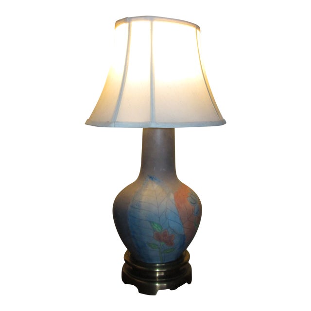 Chapman Vintage Hand Waxed Luxury Table Lamp Without Shade For Sale