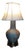 Chapman Vintage Hand Waxed Luxury Table Lamp Without Shade For Sale
