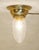 Art Nouveau Art Deco Ceiling Lamp in Brass and Glass, 1920s For Sale - Image 12 of 12