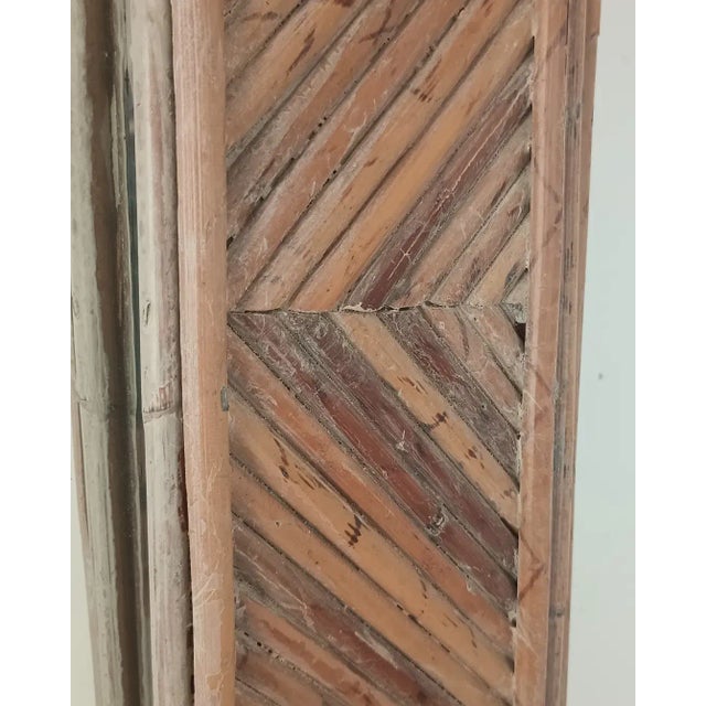 Brown Vintage Bamboo Wall Mirror For Sale - Image 8 of 12