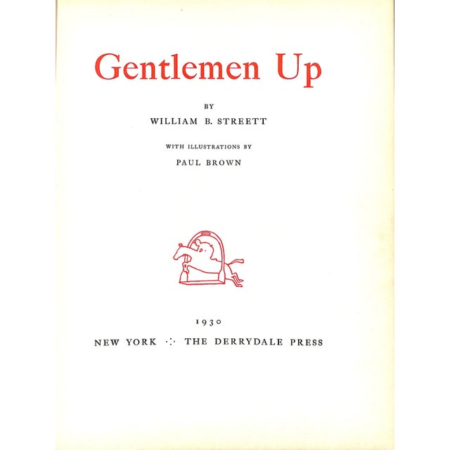 STREETT, William B. [60] pp. The Derrydale Press Limited edition of 850 copies 1930 11 1/4" x 8 3/4" w/ Illustrations by...