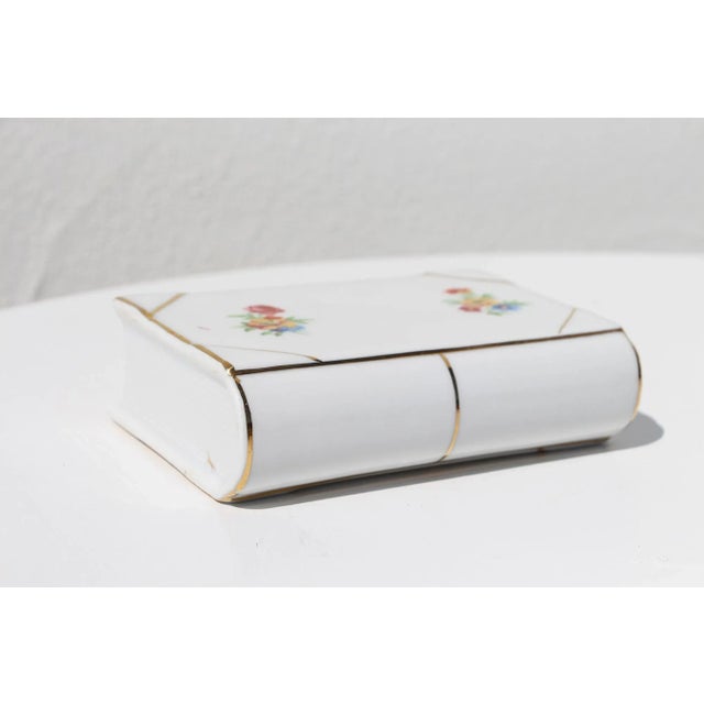 1930s 1930s Porcelain Book Toothpick Holder by Vista Alegre, Portugal For Sale - Image 5 of 13
