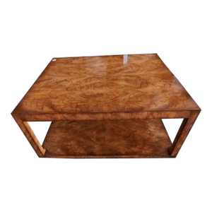 Theodore Alexander Coffee Table With Leather Pull Outs