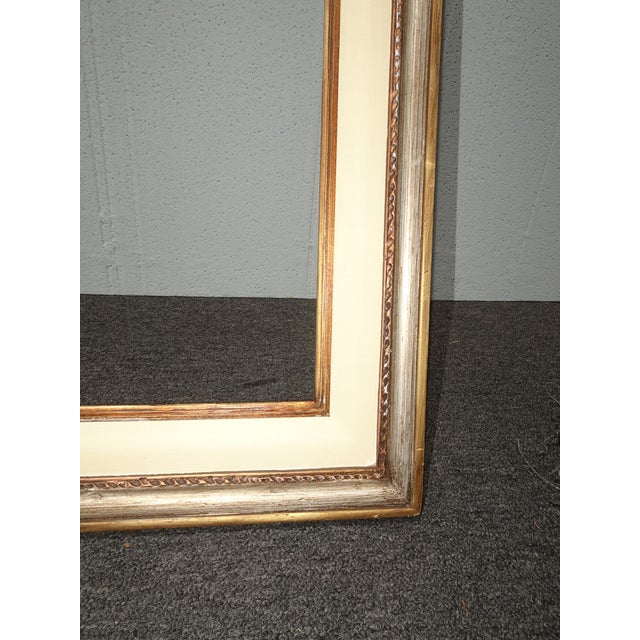 Large Tall 54"Hx31 Vintage French Country Gold Ornate Picture Frame For Sale - Image 10 of 14