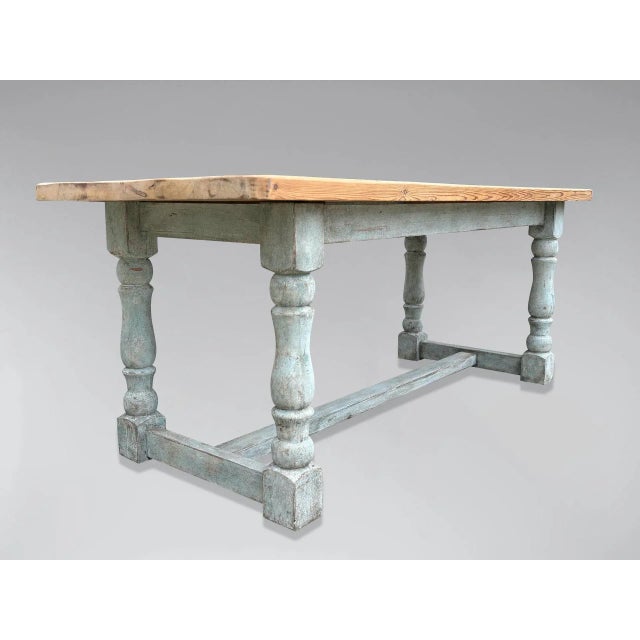 Late 19th Century 19th Century Pine Farmhouse Dining Table, 1880 For Sale - Image 5 of 7
