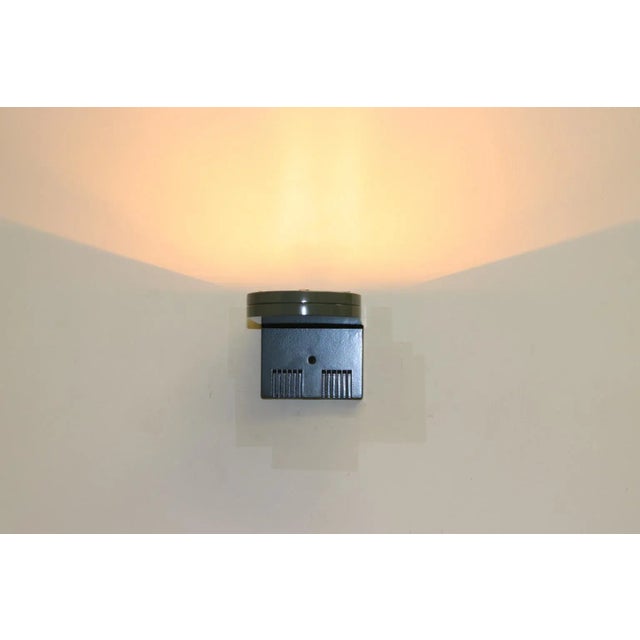 Mid-Century Modern 1980s Modern Castaldi Wall Lamp Olive-Gray Finish For Sale - Image 3 of 13