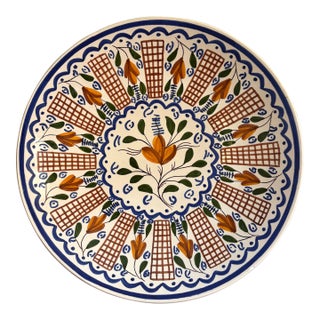 Mid 20th Century Manises Spanish Ceramic Plate For Sale