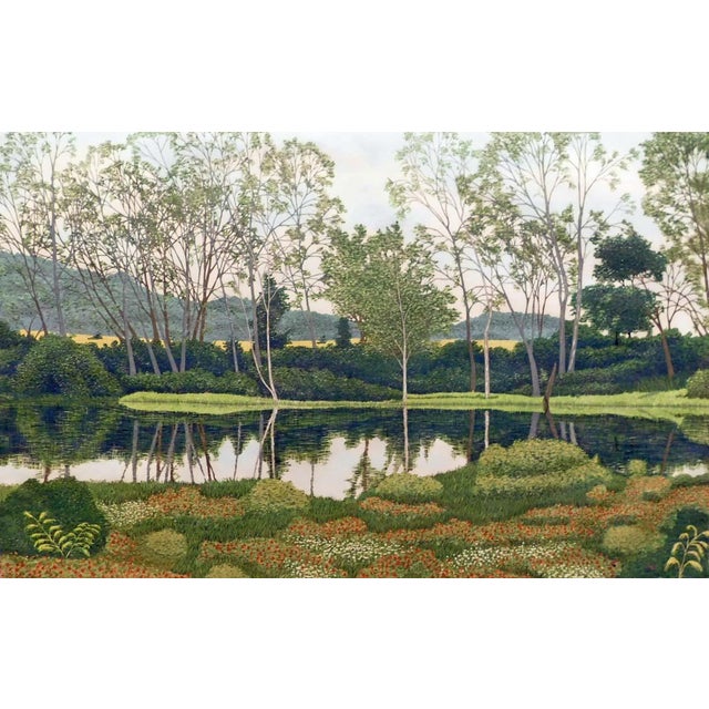 "River Birch" by Gordon Mortensen Hand signed, titled, dated & numbered by the artist Limited Edition Reduction Woodcut...