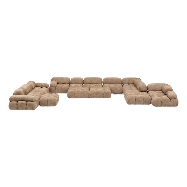 Mario Bellini Camaleonda Modular Sectional for B&b Italia, 1970s, 15 Pieces, New Bouclé For Sale