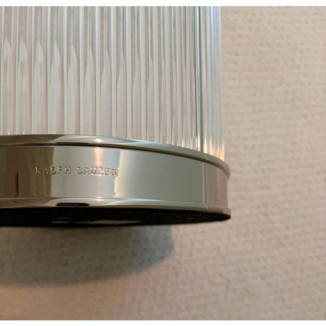 2020s Ralph Lauren Home Allen Hurricane Medium Nickel $795 New in Box For Sale - Image 5 of 8