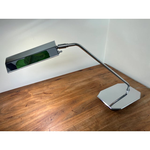 Mid-Century Modern Mid-Century Koch & Lowy Chrome Swing Arm Adjustable Desk Lamp For Sale - Image 3 of 12