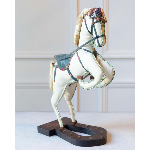 French Decorative Horse in Moleskin with Saddle and Harness, 20th Century For Sale - Image 9 of 12