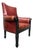 Vintage Leather Club Chair Oxblood Red Nailhead Regency Designer For Sale