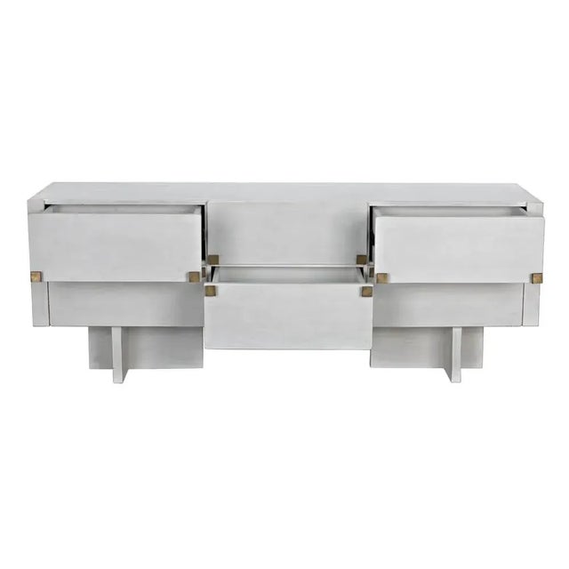 Noir NOIR Amidala Sideboard, White Wash For Sale - Image 4 of 5