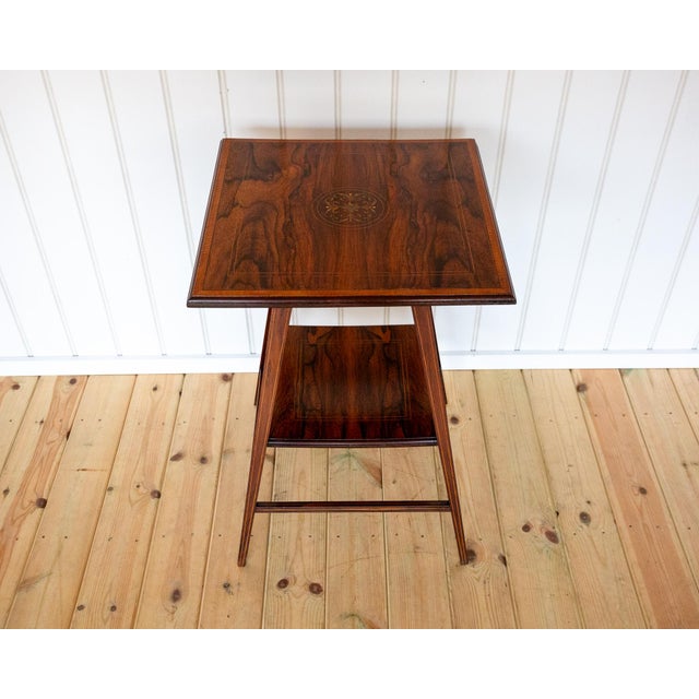 Antique Early 20th Century Edwardian Rosewood Side Table, 1900s For Sale - Image 13 of 18