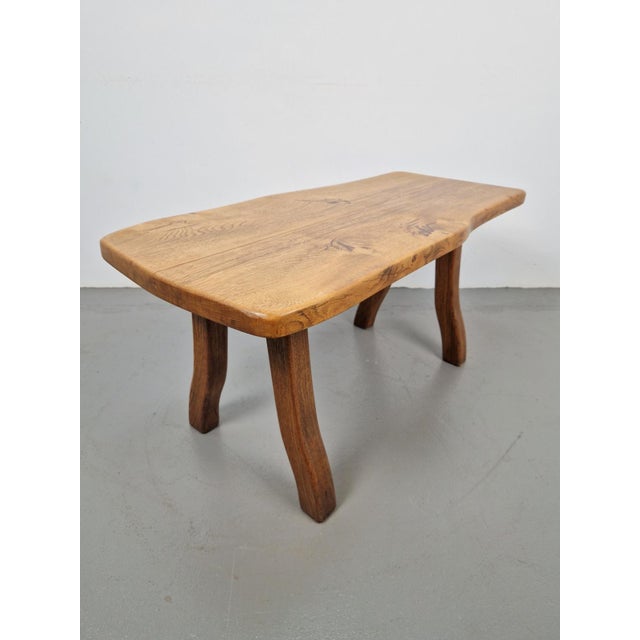 Wood Vintage Brutalist Oak Tree Trunk Side Table, Spain, 1960s For Sale - Image 7 of 9
