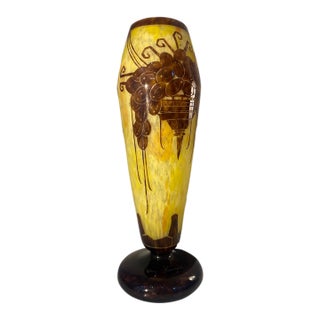 1920s Le Verre Français Vase For Sale