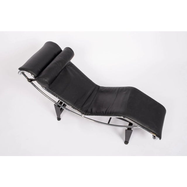 Metal Vintage Cassina Lc4 Chaise Lounge Chair by Le Corbusier, 1984 For Sale - Image 7 of 11