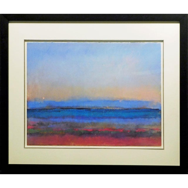 Mark Dickson Untitled Mix Media,Pastel and Watercolor Abstract Hand Signed For Sale