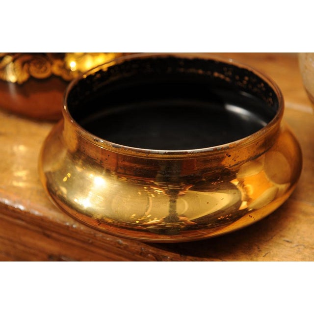 Glass 1830 English Reverse Painted Glass Pharmacy Jars - a Pair For Sale - Image 7 of 10