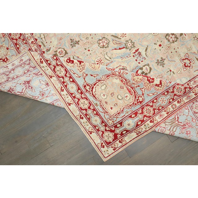 Antique Zabihi Collection Persian Kashan Large Carpet - 10'10" x 16'9" For Sale - Image 9 of 12